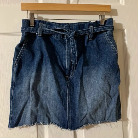 Hollister Co. Tie Up Denim Skirt Size 5 - Picture 1 of 5
